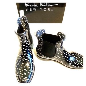 Nicole Miller Rain Boots Suzy Polka Dots